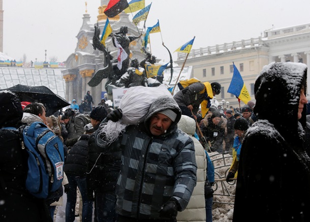 Снежные крепости. Новые баррикады киевского Евромайдана