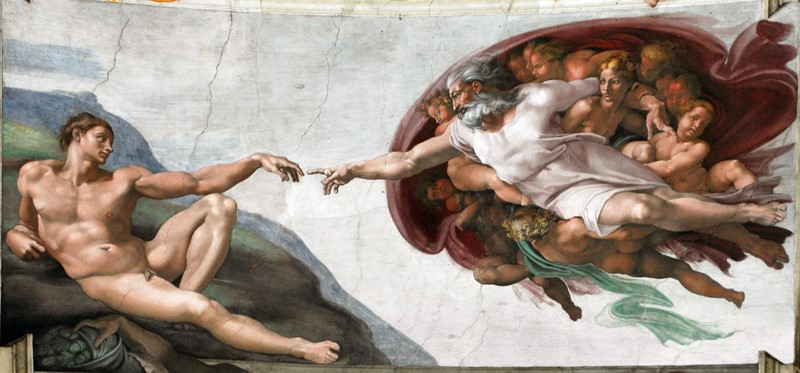 Микеланджело Буонарроти, «Сотворение Адама»
