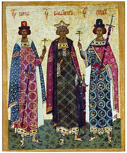 Владимир I Святославич с сыновьями, Борисом и Глебом